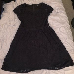Black lace dress
